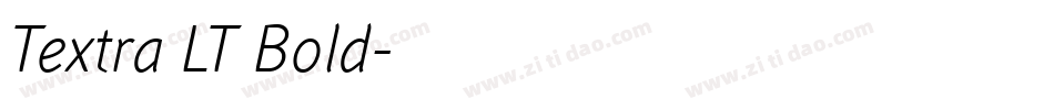Textra LT Bold字体转换